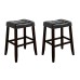 Bianca Saddle Bar Stool - Black